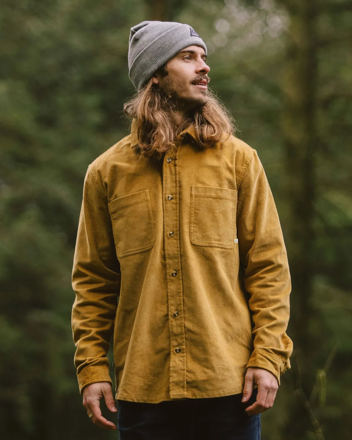 Chemise en velours côtelé Backcountry - Or Moutarde