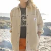 Chemise Sherpa Recyclée Oversize Rappel - Avoine