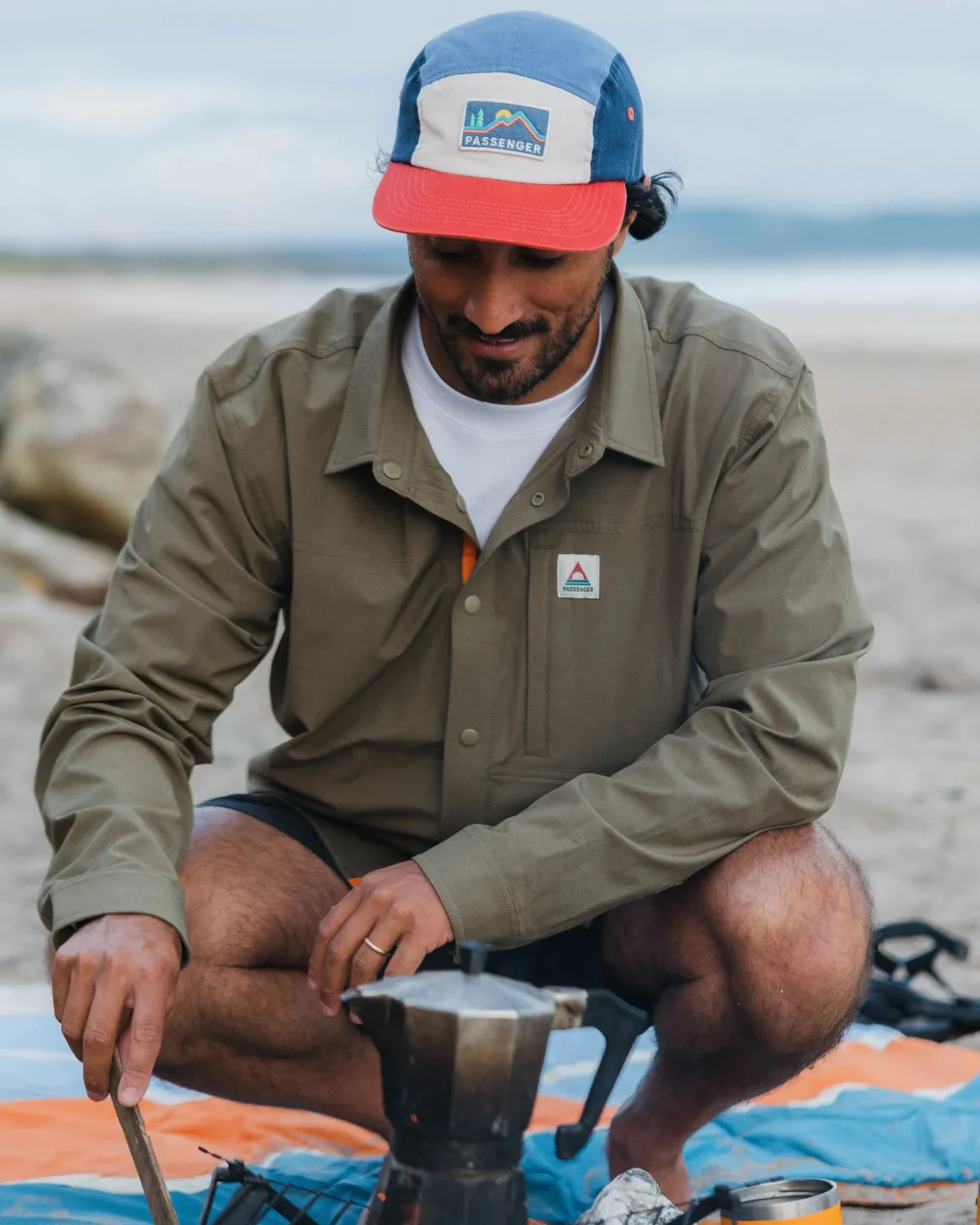 Chemise Stretch Traveller - Kaki