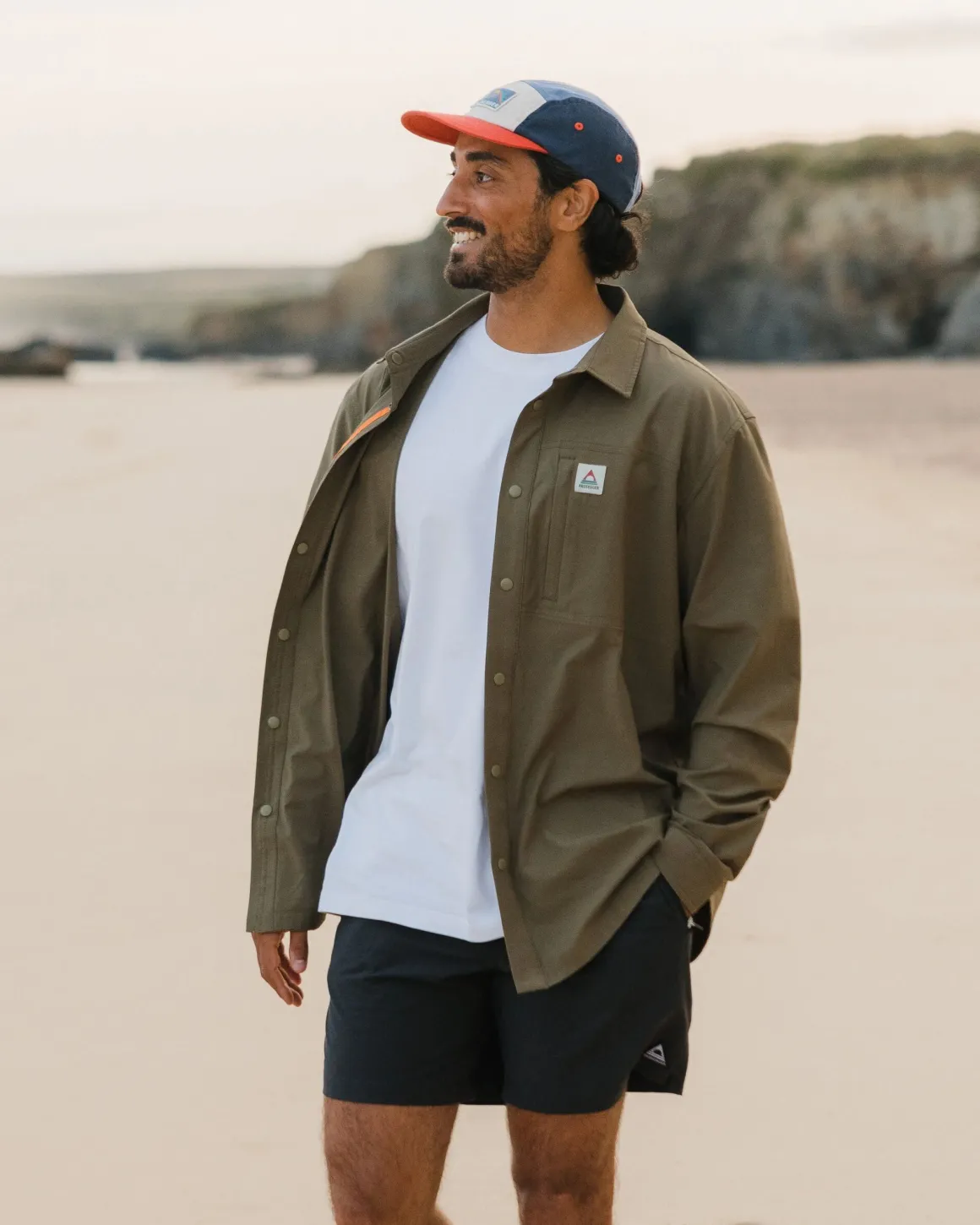 Chemise Stretch Traveller - Kaki