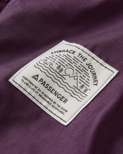Chemise surdimensionnée en sherpa recyclé Rappel - Prune profonde