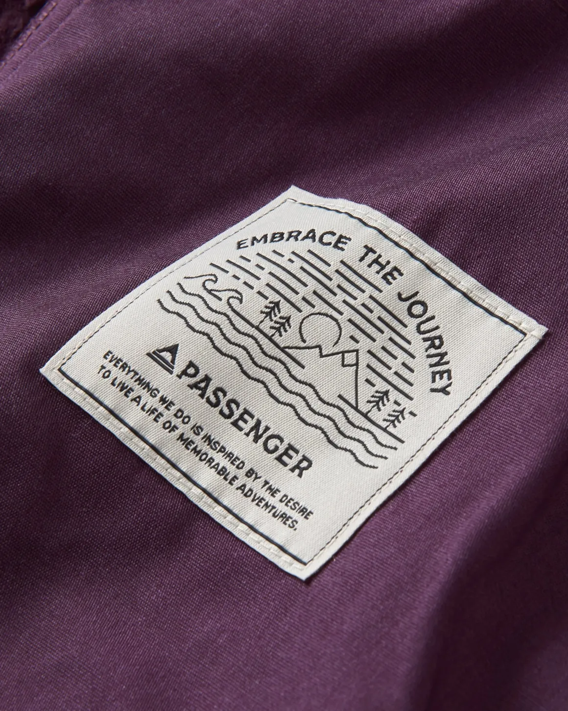 Chemise surdimensionnée en sherpa recyclé Rappel - Prune profonde