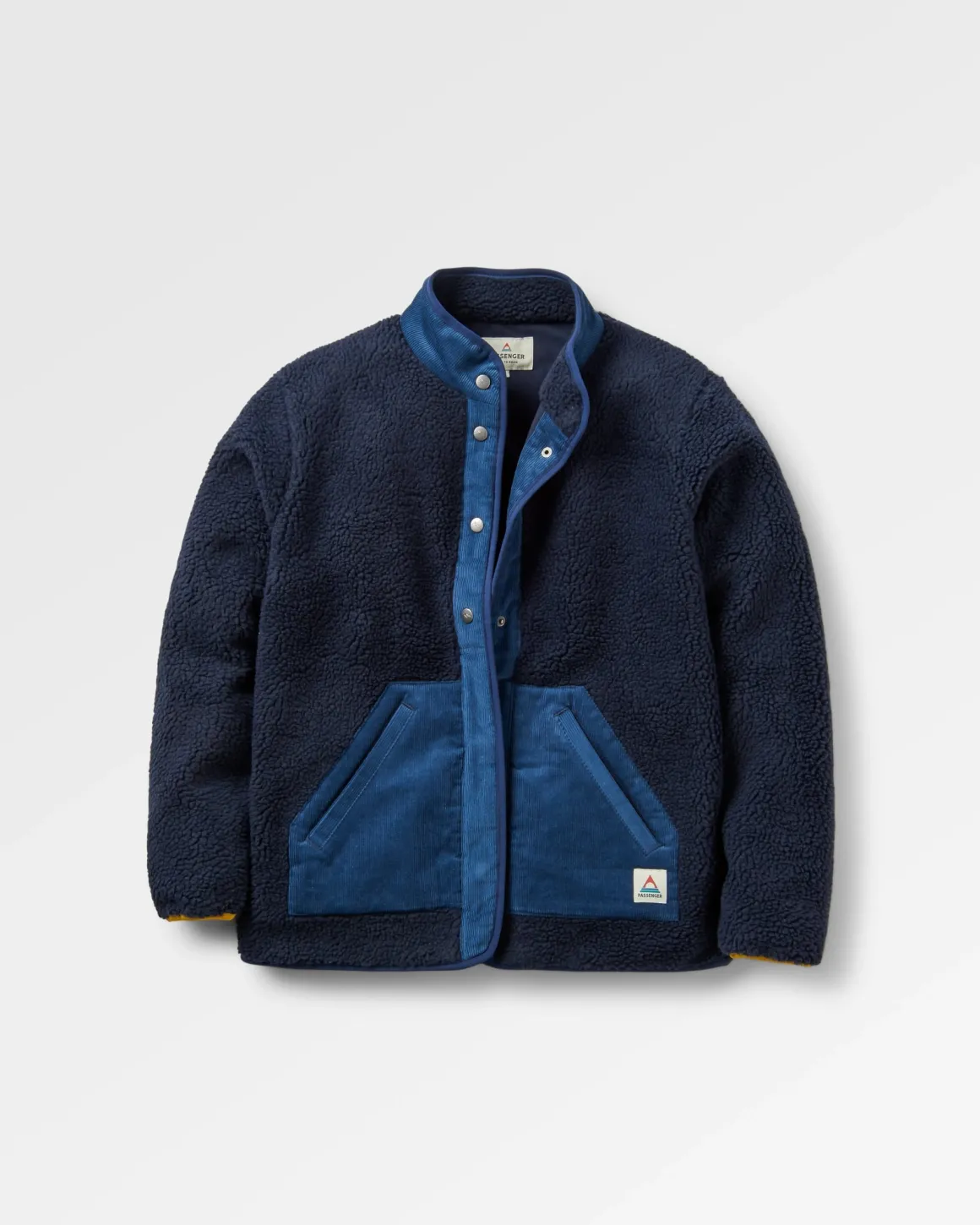 Clover Sherpa Fleece Doublé Coton Recyclé - Bleu Marine Foncé