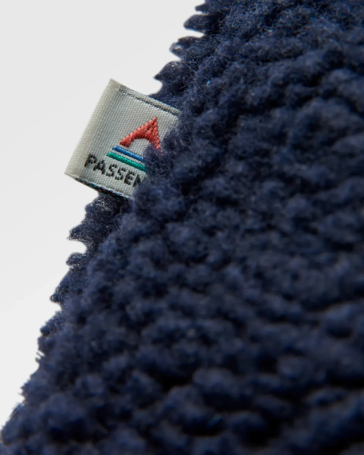 Clover Sherpa Fleece Doublé Coton Recyclé - Bleu Marine Foncé