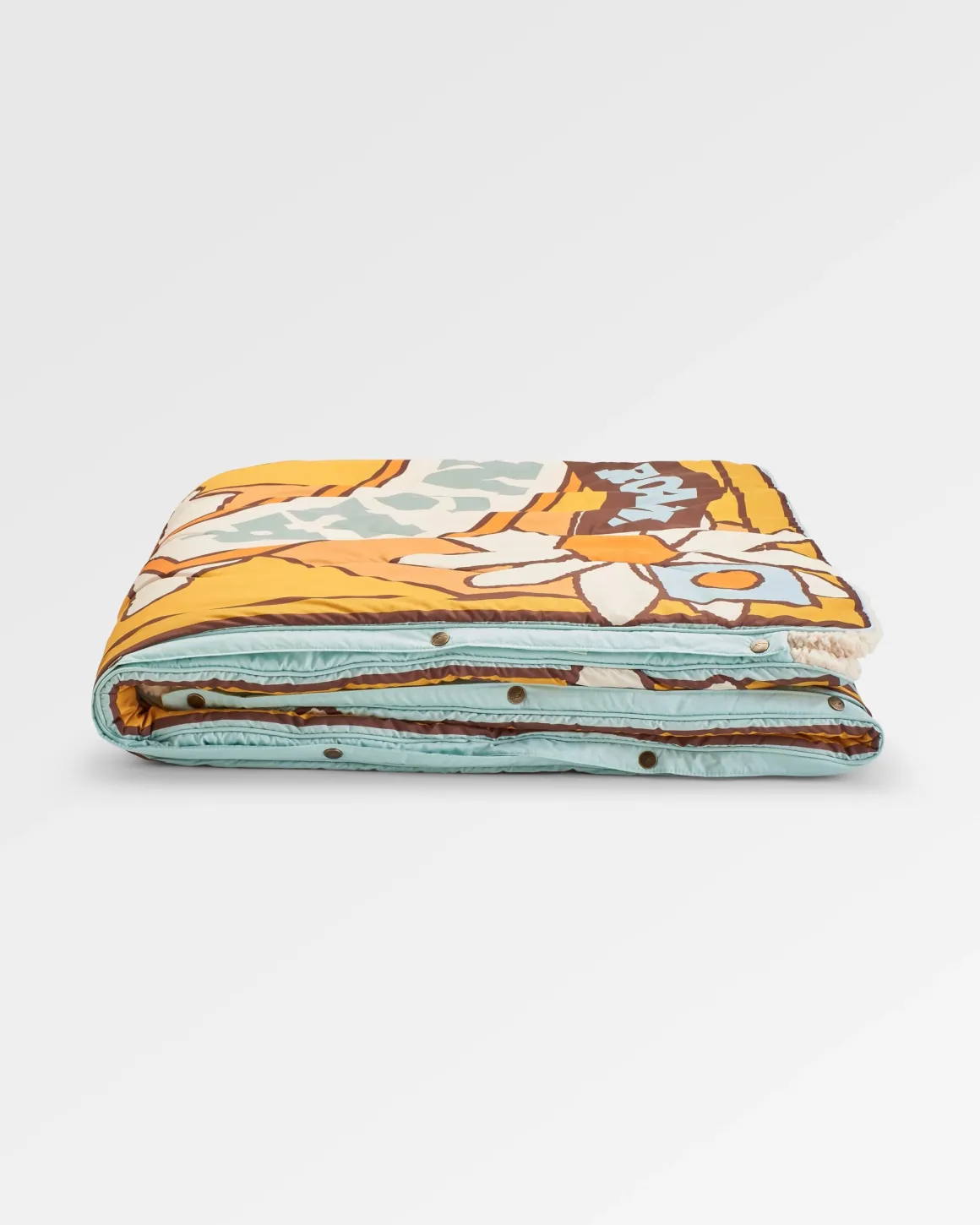 Couverture Sherpa Recyclée de Cabine - Motif Saisonnier/ Bouleau