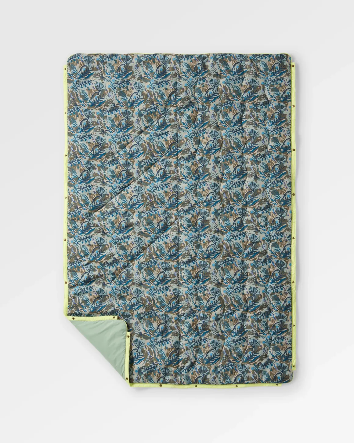 Couverture Van Recyclée en Ripstop - Abstrait Algues Pistache