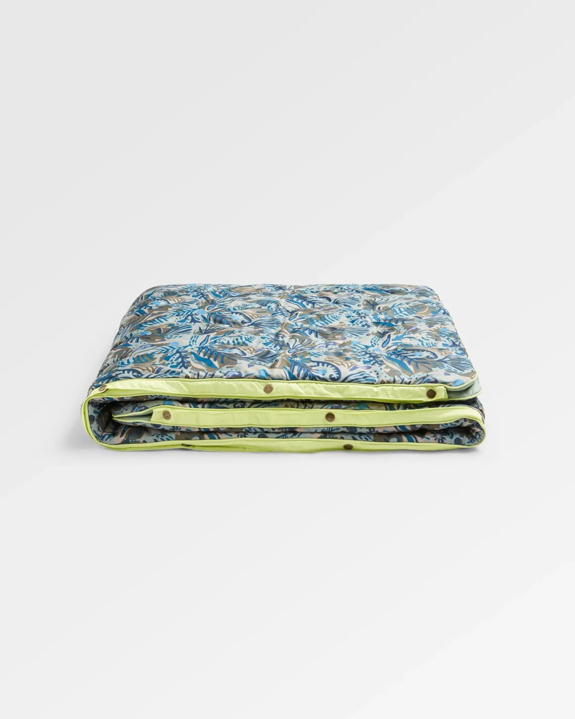 Couverture Van Recyclée en Ripstop - Abstrait Algues Pistache