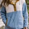 Créer une polaire sherpa à poils longs recyclée - Blue Fog