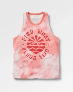 Débardeur en coton bio Discovery - Tie Dye Shell Pink