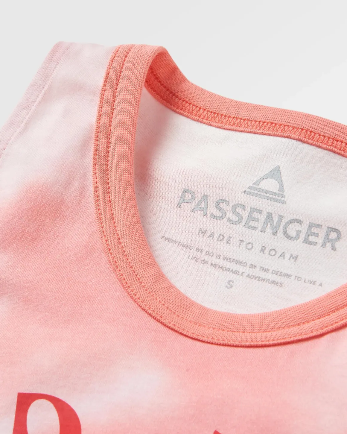 Débardeur en coton bio Discovery - Tie Dye Shell Pink