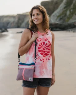 Débardeur en coton bio Discovery - Tie Dye Shell Pink