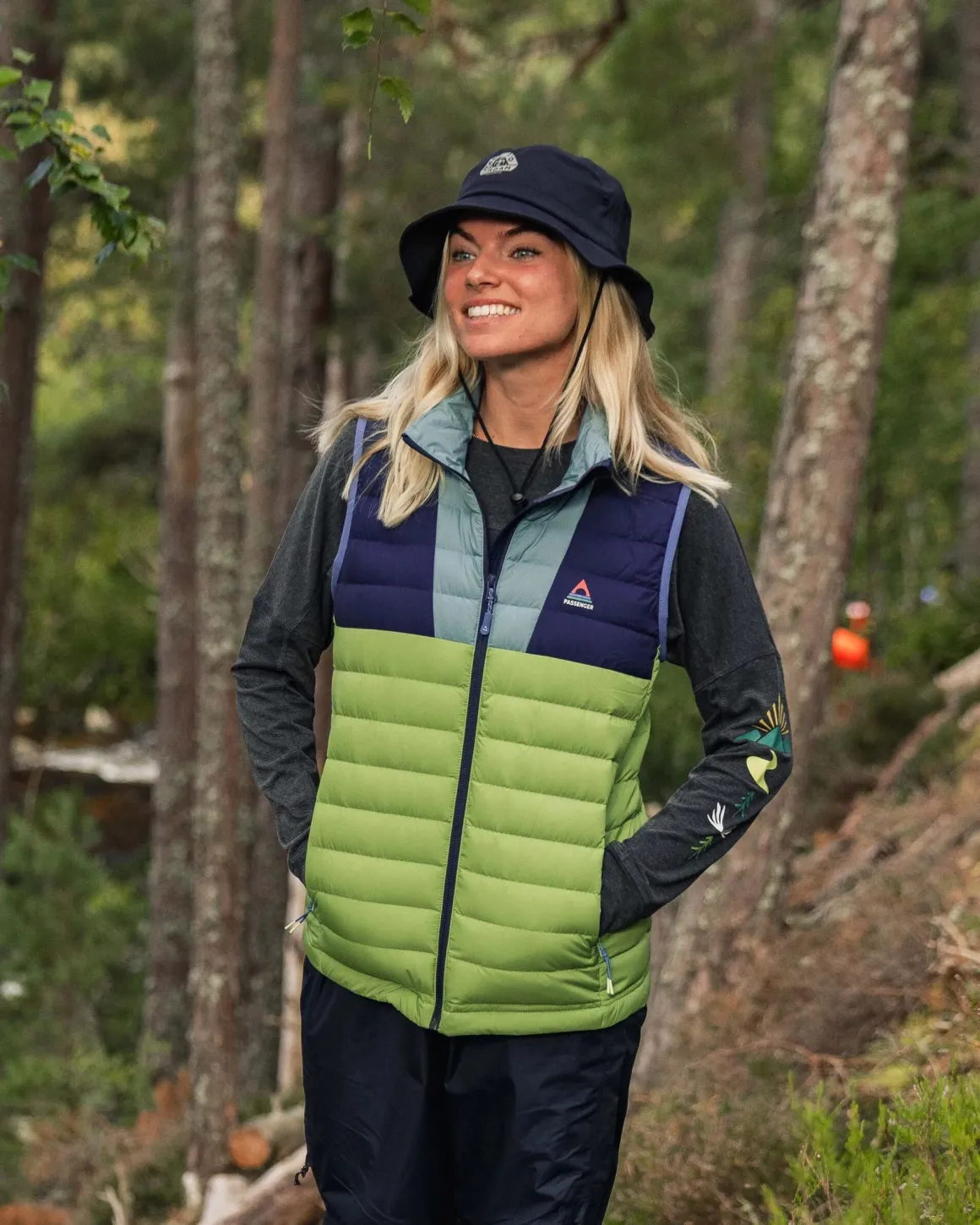 Doudoune recyclée Northstar - Rich Navy/Pear Green/Arctic