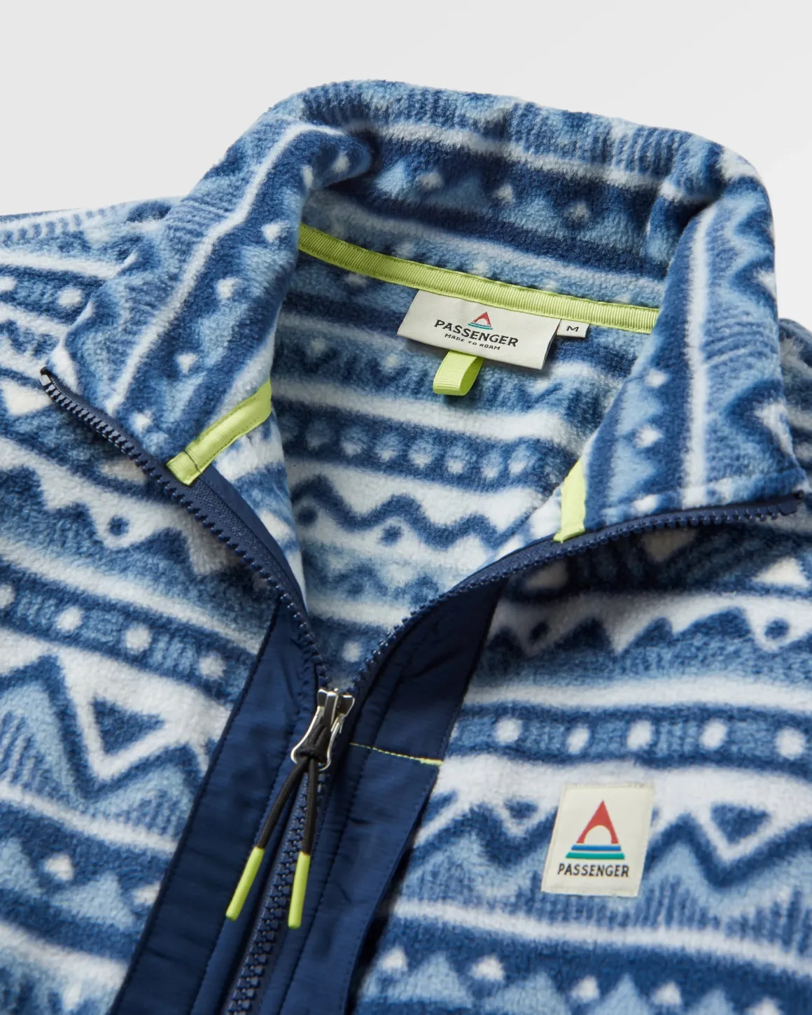 Ebb Polaire Recyclé - Mountain Geo Gris Bleu
