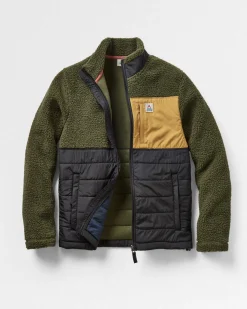 Explorateur Né Recyclé Polaire Doublé Sherpa Fleece - Kaki