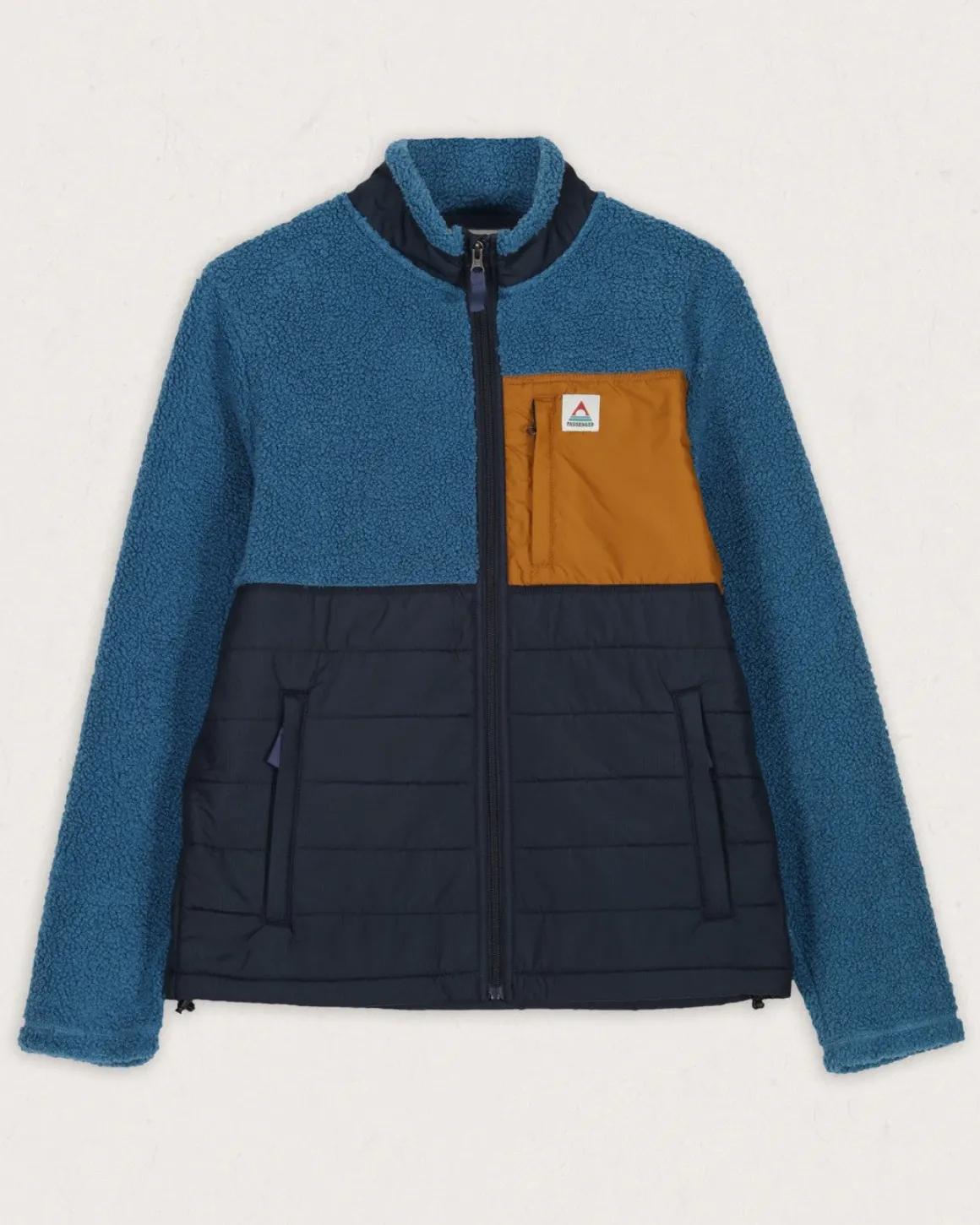 Explorateur Né Recyclé Polaire Doublé Sherpa Fleece - Bleu Acier