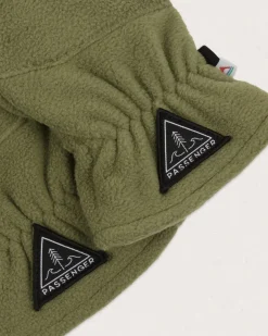 Gants d'excursion d'une journée en polaire recyclée compatibles avec écran tactile - Kaki
