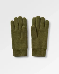Gants tricotés recyclés Gale - Kaki