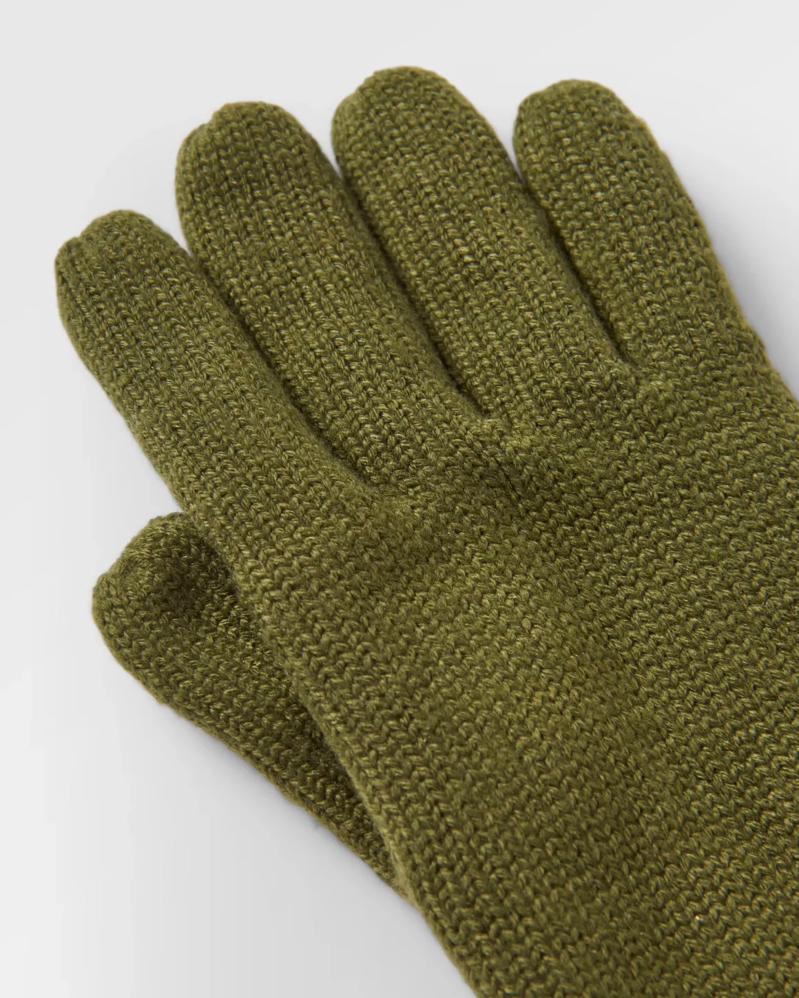 Gants tricotés recyclés Gale - Kaki