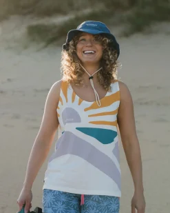 Gilet en Coton Bio Sunsets - Marshmallow