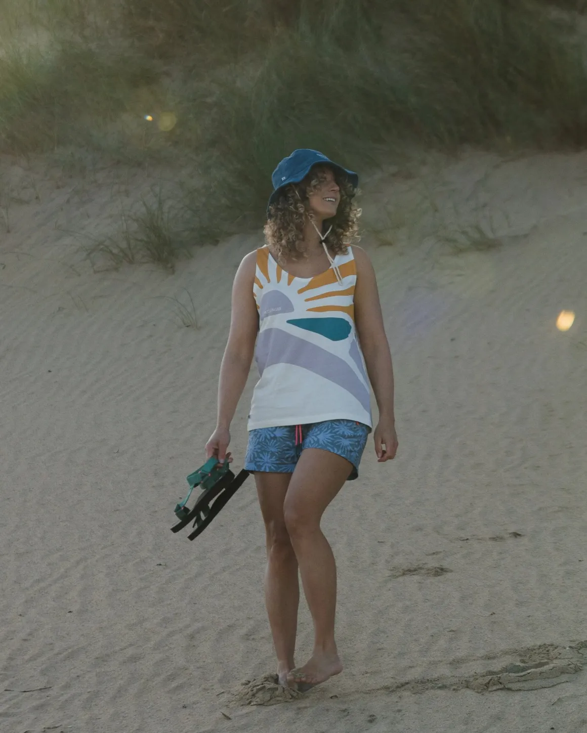 Gilet en Coton Bio Sunsets - Marshmallow