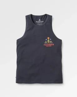 Gilet en coton recyclé planté - Noir