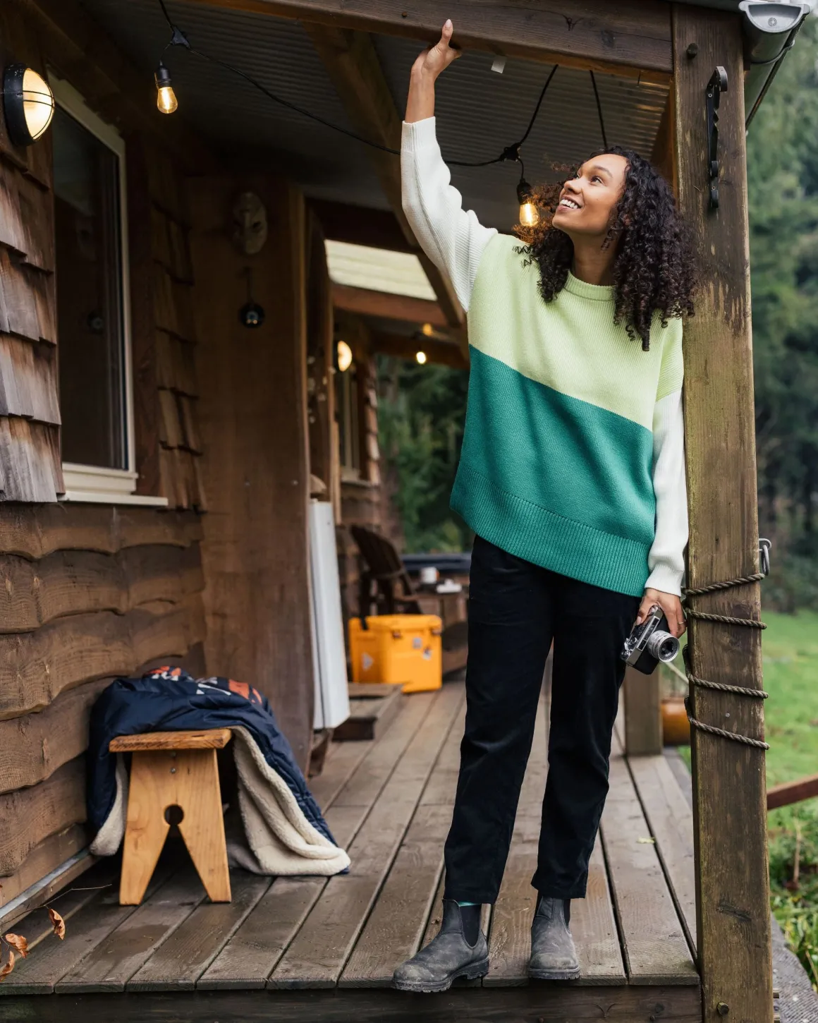 Gondwana Bio Pull Tricoté Oversize - Greenlake
