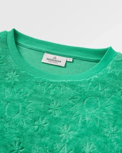 Haut à Manches Longues Texturé Vibes - Vert Épicéa