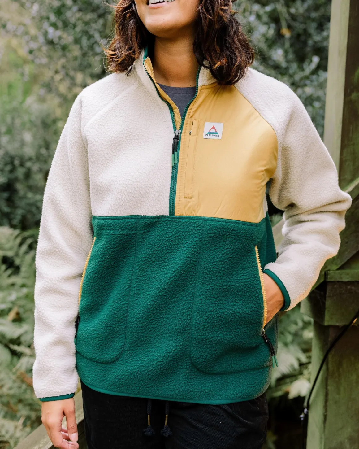 Home Sherpa Polaire Recyclé - Rain Forest/ Oatmeal