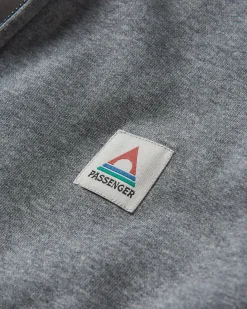 Hoodie à capuche zippé en coton recyclé Heritage - Gris foncé chiné