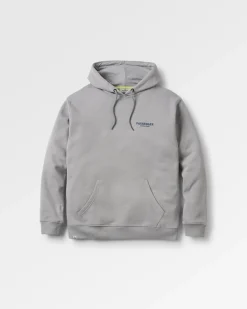 Hoodie en coton bio Waves u0026 Trees - Gris acier