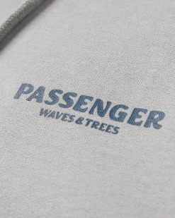 Hoodie en coton bio Waves u0026 Trees - Gris acier