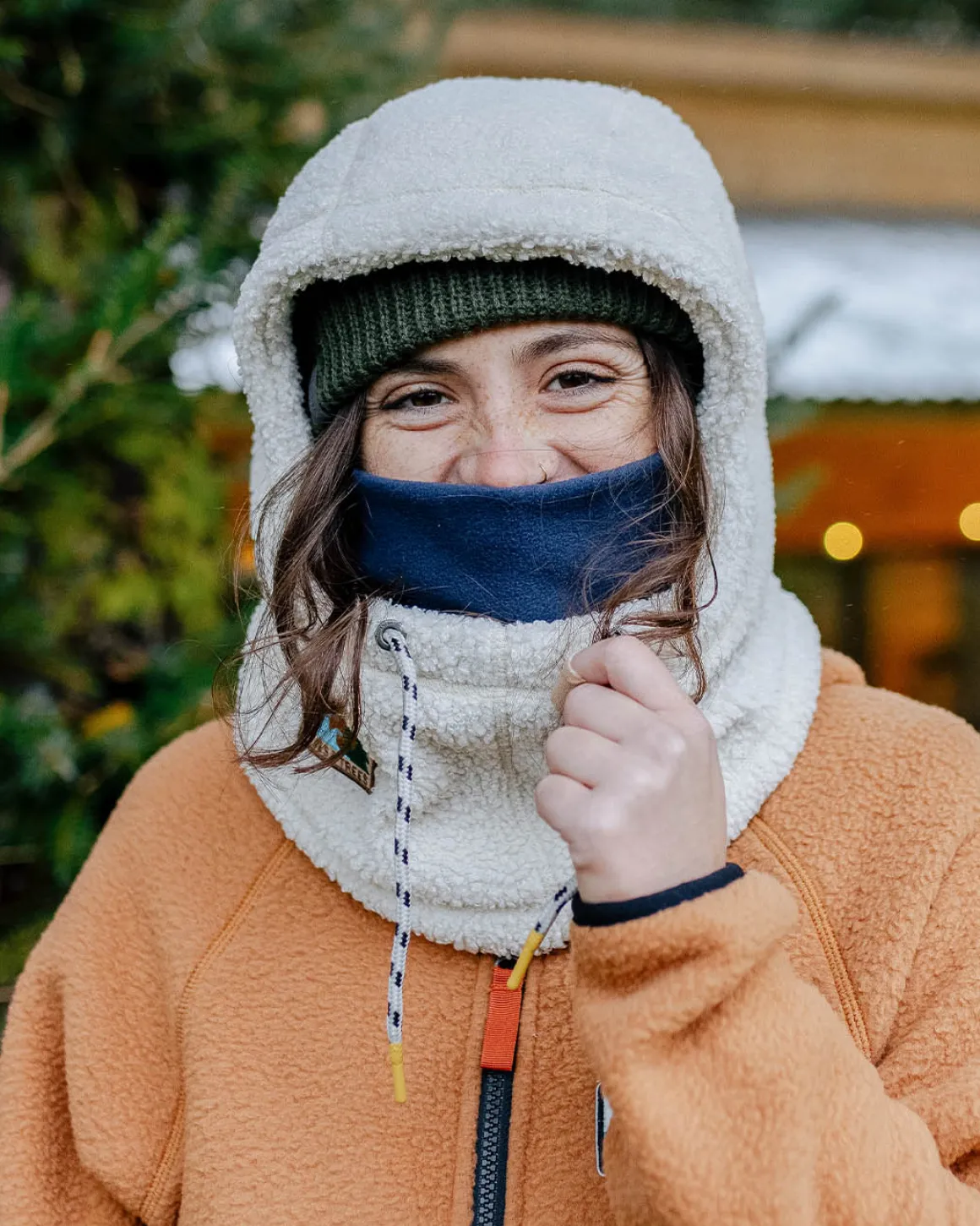 Hoodie en polaire recyclée Snowdrift - Bouleau