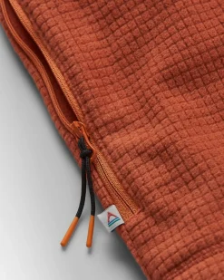 Hoodie en polaire recyclée à capuche - Baked Clay