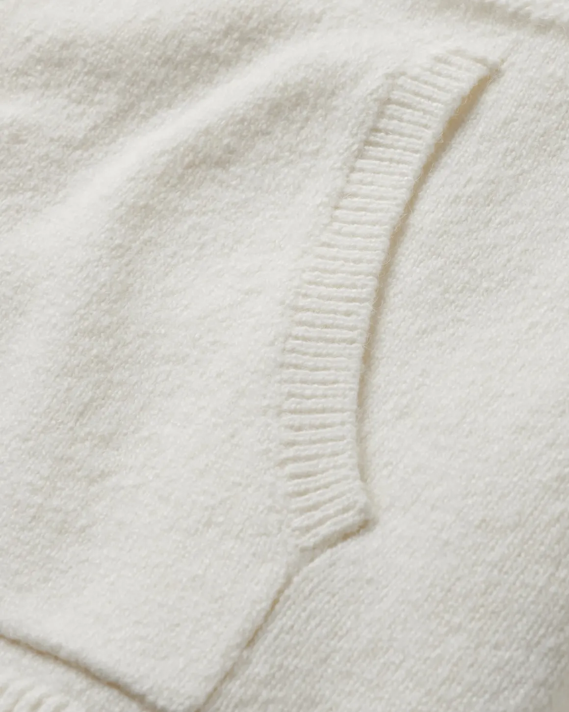 Hoodie Tricoté Recyclé Cove - Blanc Cassé