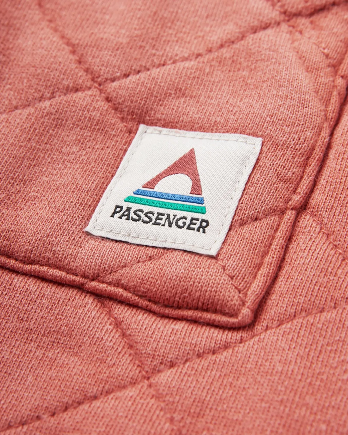 Hoodie zippé intégral matelassé recyclé Getaway - Orange brûlé