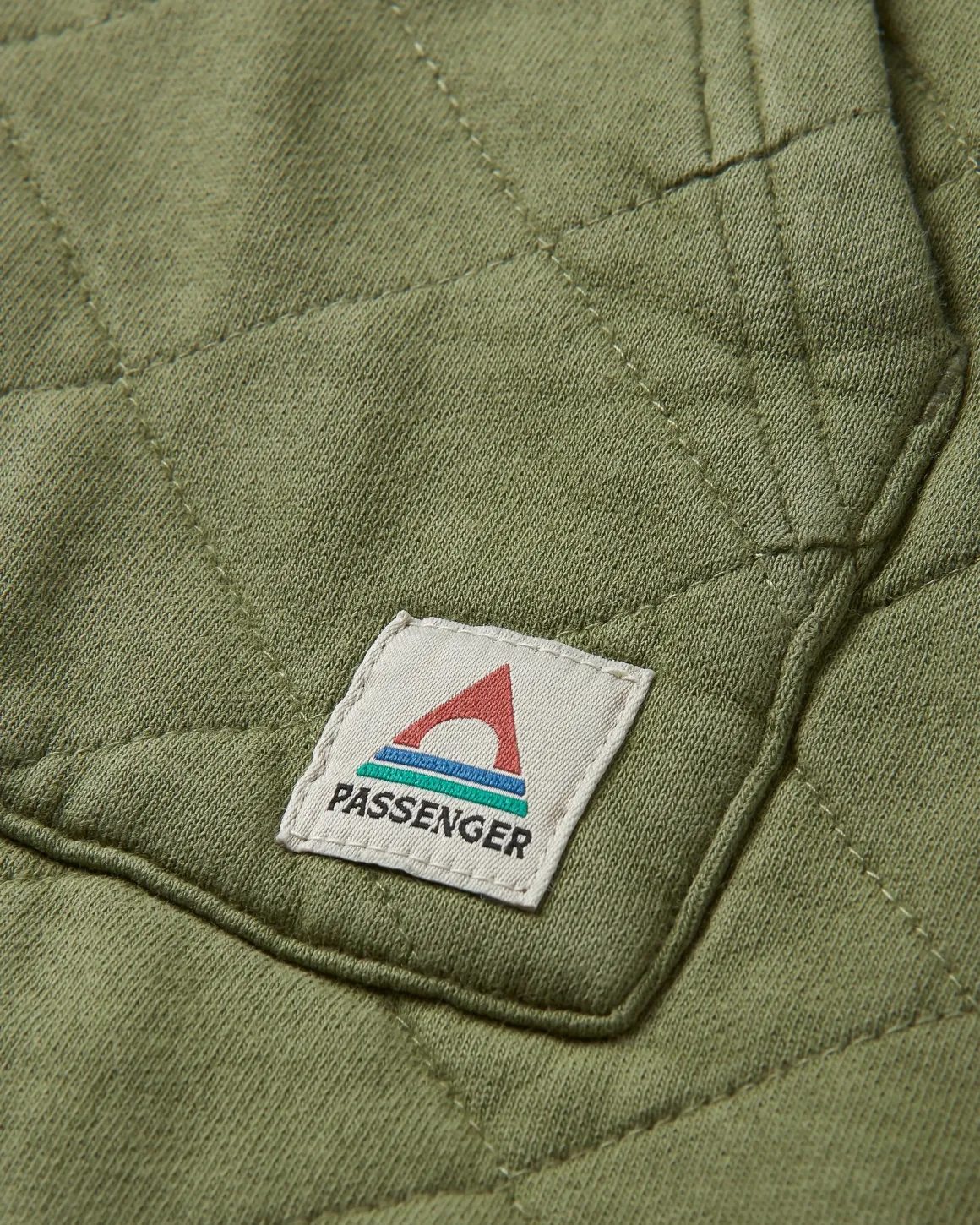 Hoodie zippé intégral matelassé recyclé Getaway - Khaki