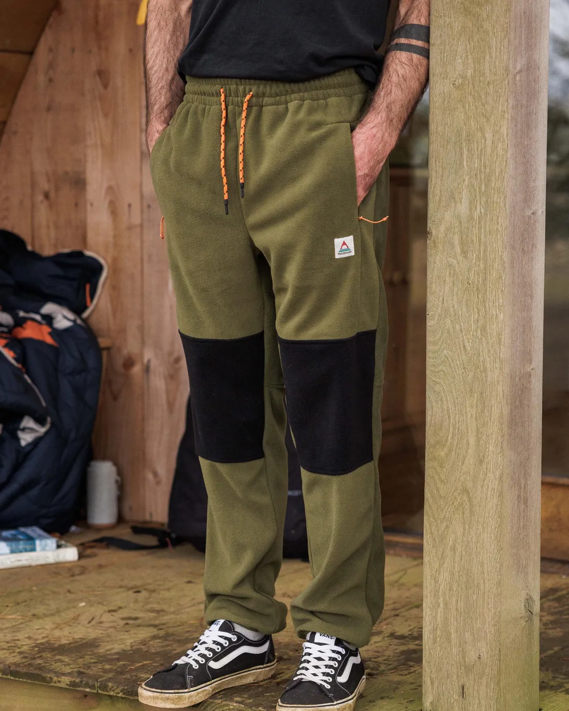 Jogger en polaire recyclée Set Off - True Black/ Khaki