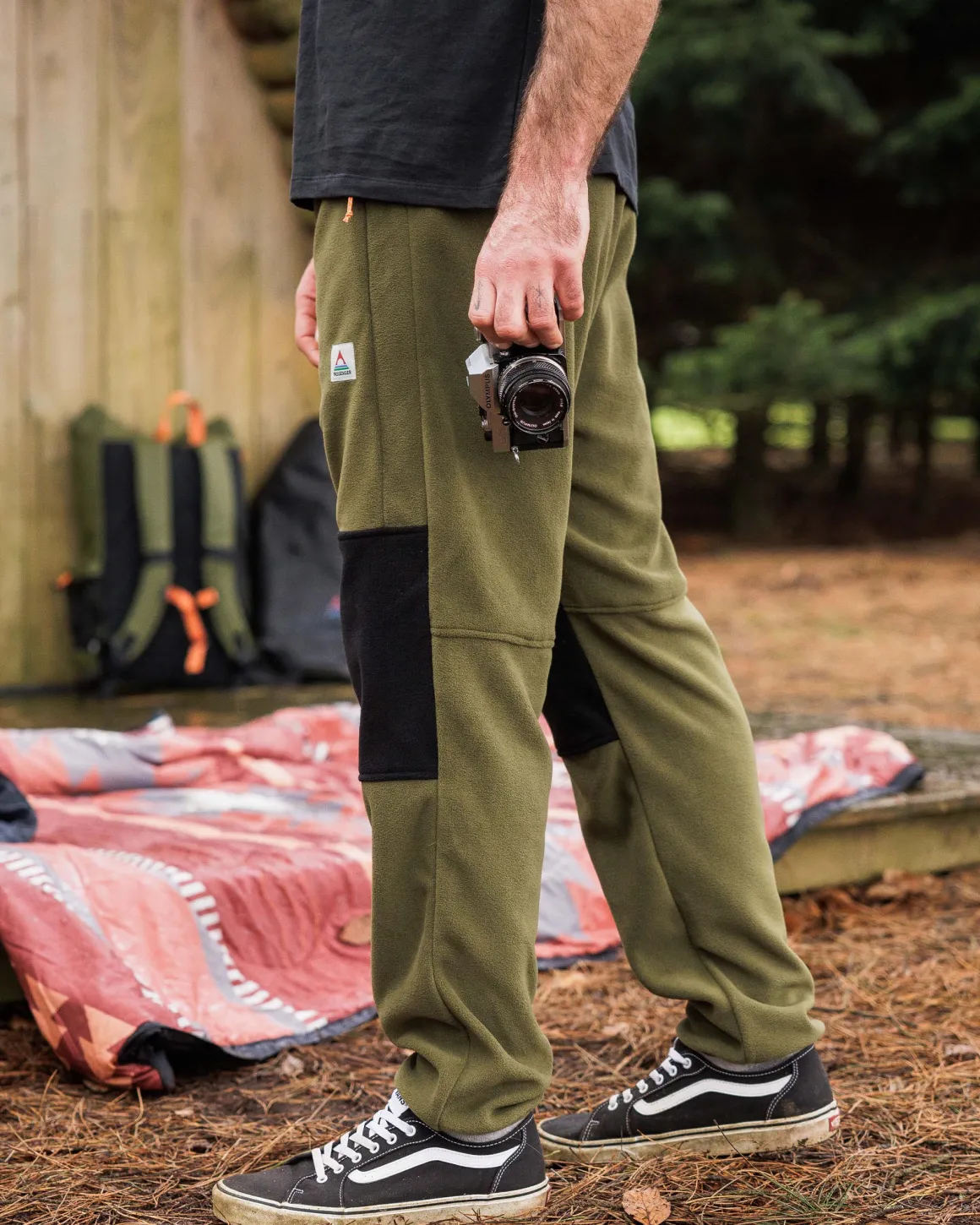 Jogger en polaire recyclée Set Off - True Black/ Khaki