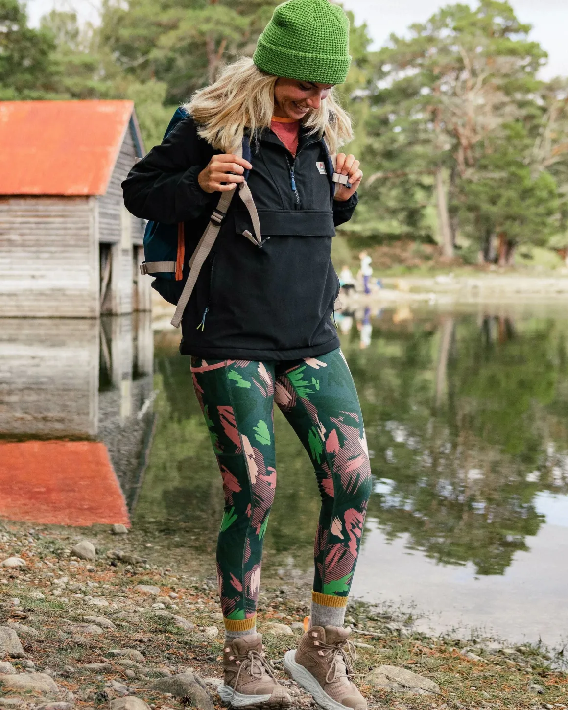 Legging Actif Recyclé Mantra - Montagne Abstraite Sapin