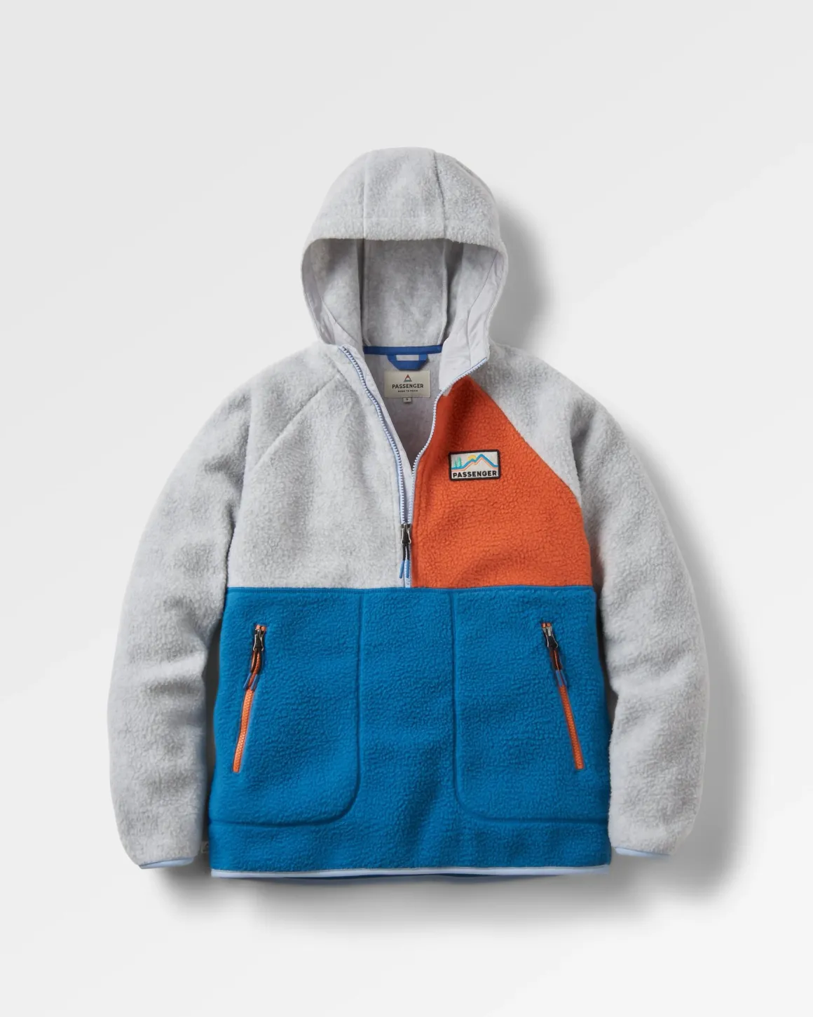 Maine 2.0 1/2 Zip Recycled Sherpa Fleece - Blue Steel