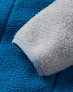 Maine 2.0 1/2 Zip Recycled Sherpa Fleece - Blue Steel