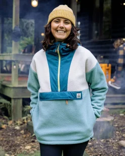 Maren 1/2 Zip Sherpa Fleece Recyclé - Arctic