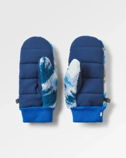 Moufles Sherpa Recyclées Avalanche - Abstract Mountain Blue Steel