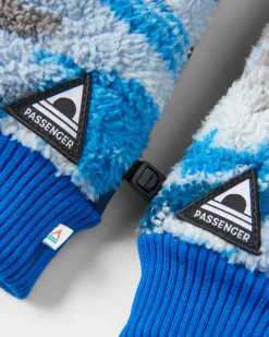 Moufles Sherpa Recyclées Avalanche - Abstract Mountain Blue Steel