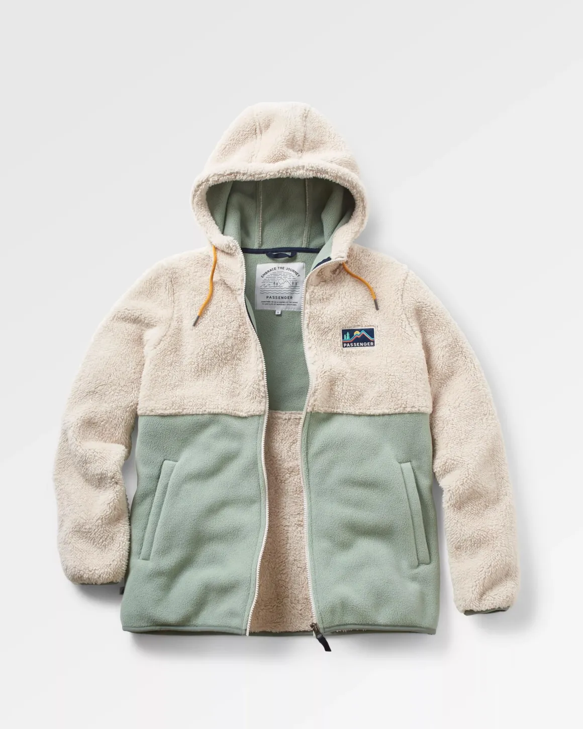 Nestling Sherpa Fleece Doublé Polaire Recyclée - Vintage White