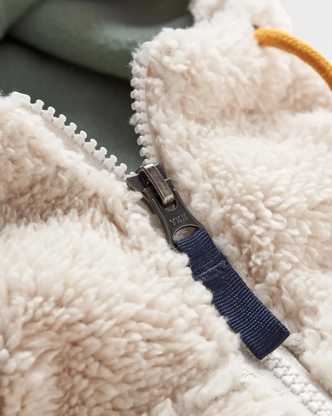 Nestling Sherpa Fleece Doublé Polaire Recyclée - Vintage White