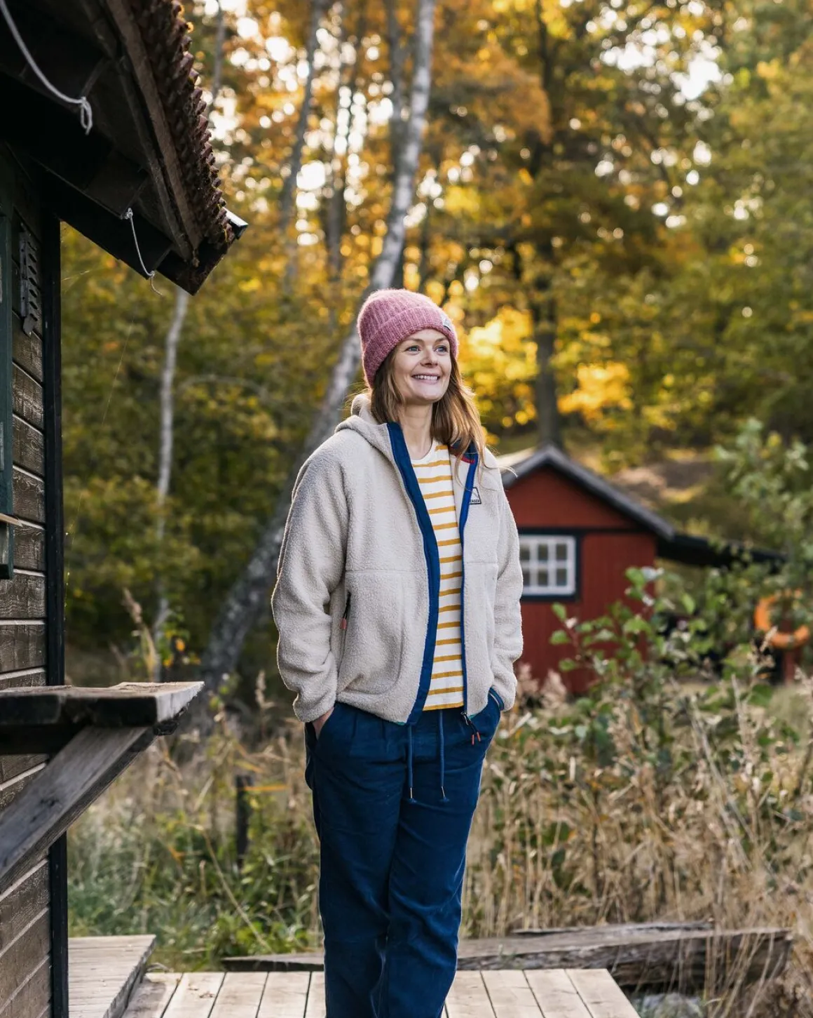 North Coast 2.0 Veste à Capuche en Sherpa Recyclé - Avoine