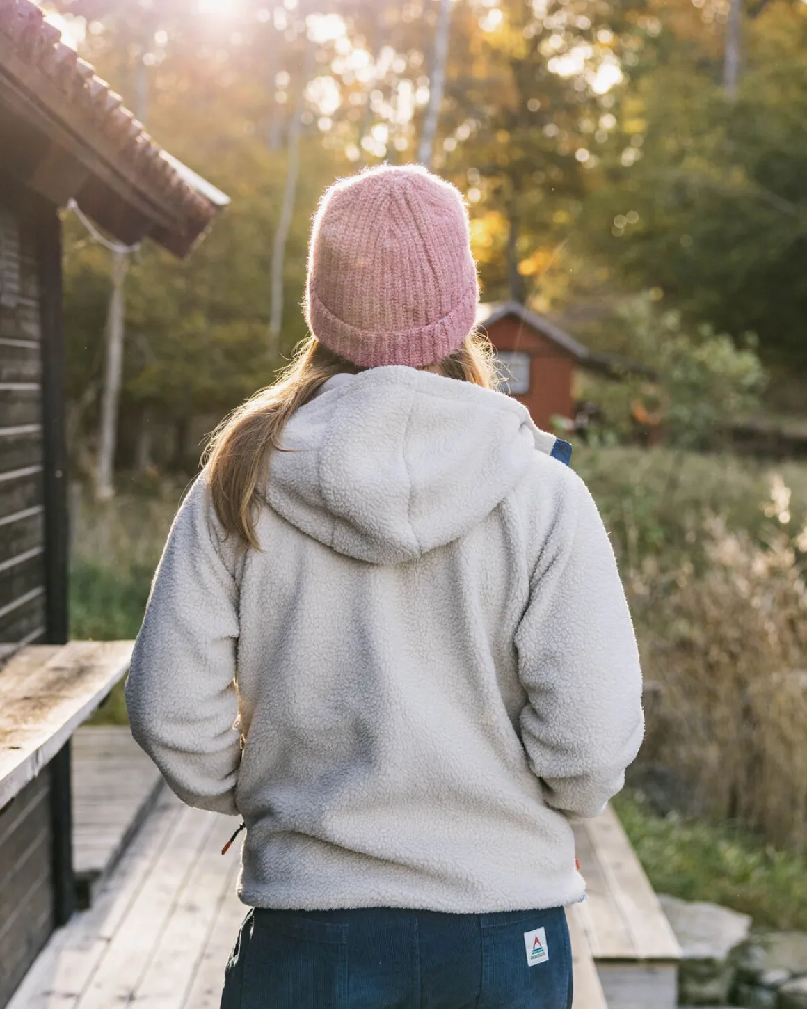 North Coast 2.0 Veste à Capuche en Sherpa Recyclé - Avoine