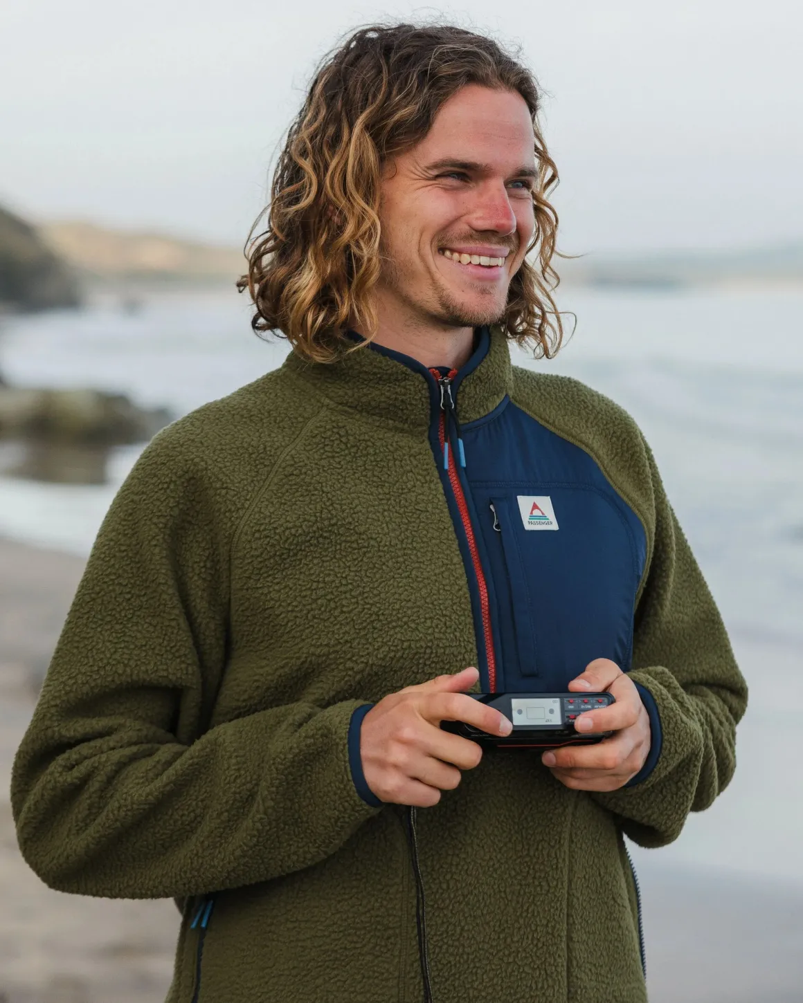 Offgrid 2.0 1/2 Zip Sherpa Polaire Recyclée - Kaki