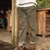 Pantalon Aventurier en Velours Côtelé - Olive Poussiéreux
